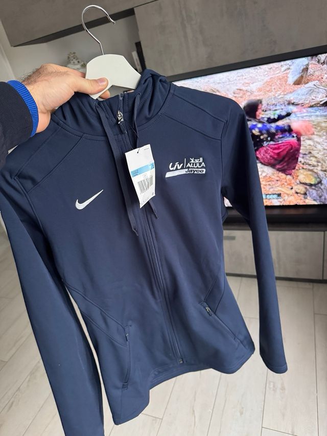 Felpa Nike con cappuccio donna blu