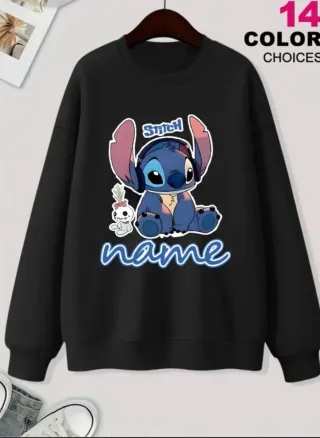 Sudadera Stich Personalizada Disney