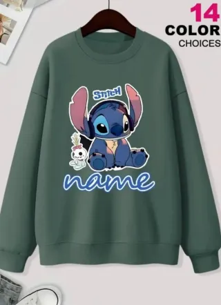 Sudadera Stich Personalizada Disney