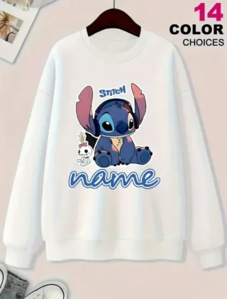 Sudadera Stich Personalizada Disney