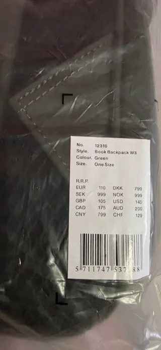 Mochila marca RAINS Impermeable Unisex