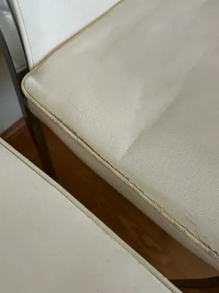 Juego de 4 sillas de comedor blancas