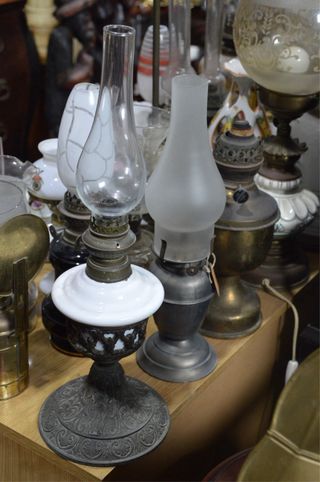 Colección de quinqué antiguos