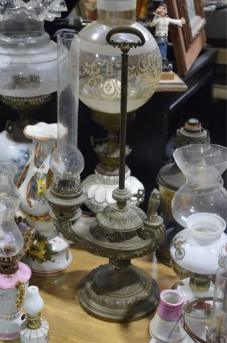 Colección de quinqué antiguos