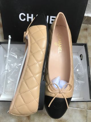 Bailarinas Chanel Bicolor Beige y Negro