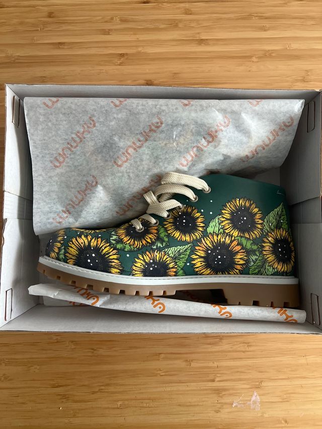 Botines Mumka Girasoles Nuevos Talla 38