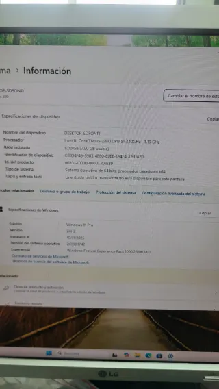 Ordenador Dell i5-2400 AA