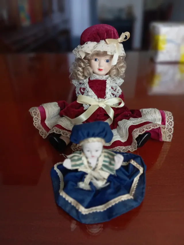 Muñecas de porcelana vintage