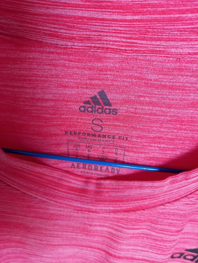 Camiseta Adidas Rosa Talla S aeroready