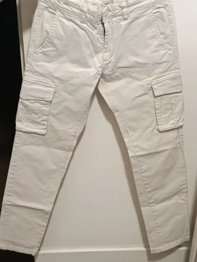 Pantalón cargo blanco talla 38 silbon