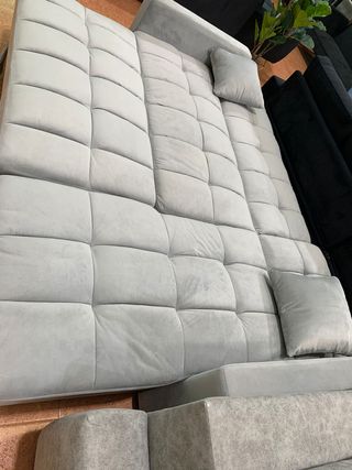 Sofá Cama Gris con Arcón Kris