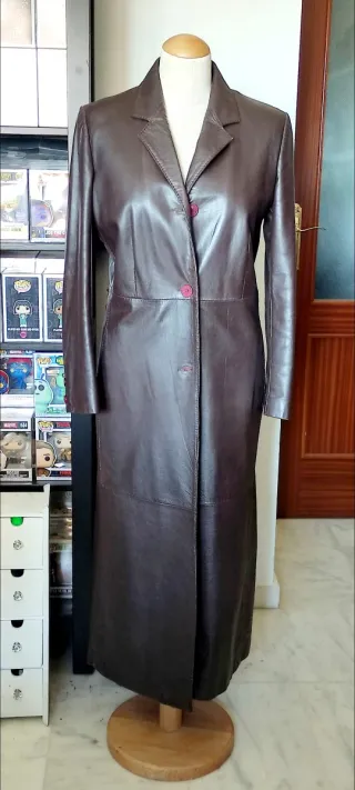 Abrigo largo de piel ovino