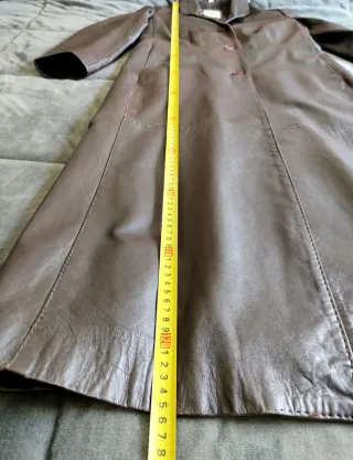 Abrigo largo de piel ovino