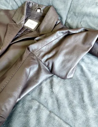 Abrigo largo de piel ovino