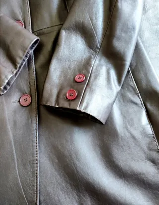 Abrigo largo de piel ovino