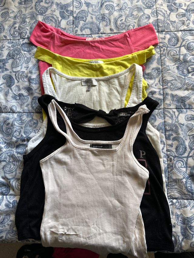 Lote 5 Camisetas Tirantes Mujer