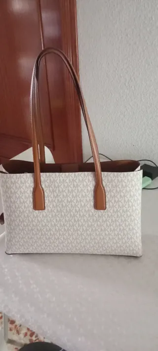Bolso Michael Kors Blanco y Marrón