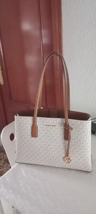 Bolso Michael Kors Blanco y Marrón