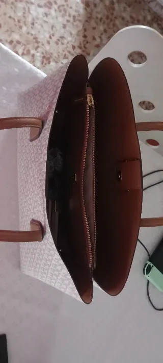 Bolso Michael Kors Blanco y Marrón