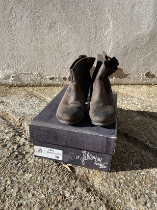 Botines Felmini Mujer Talla 38 Marrones