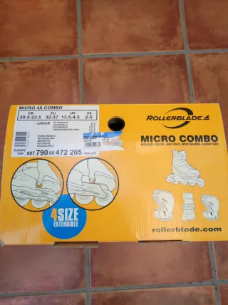 Patines Rollerblade Talla Extensible + Proteccion
