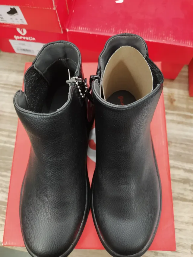 Botines Garvalin Mujer Negro Talla 32