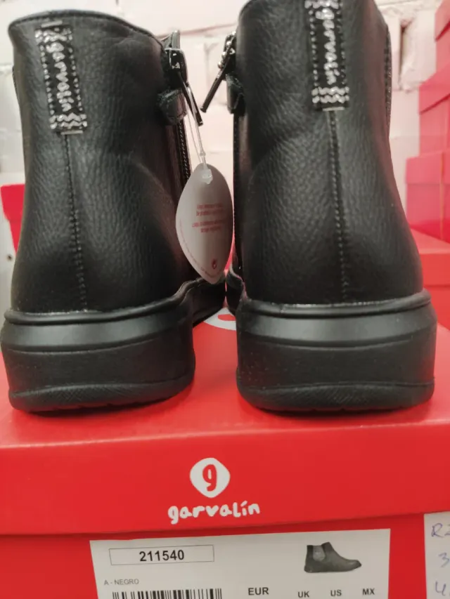 Botines Garvalin Mujer Negro Talla 32