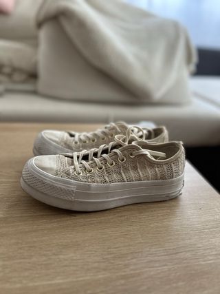 Converse Beige/Blanco Mujer