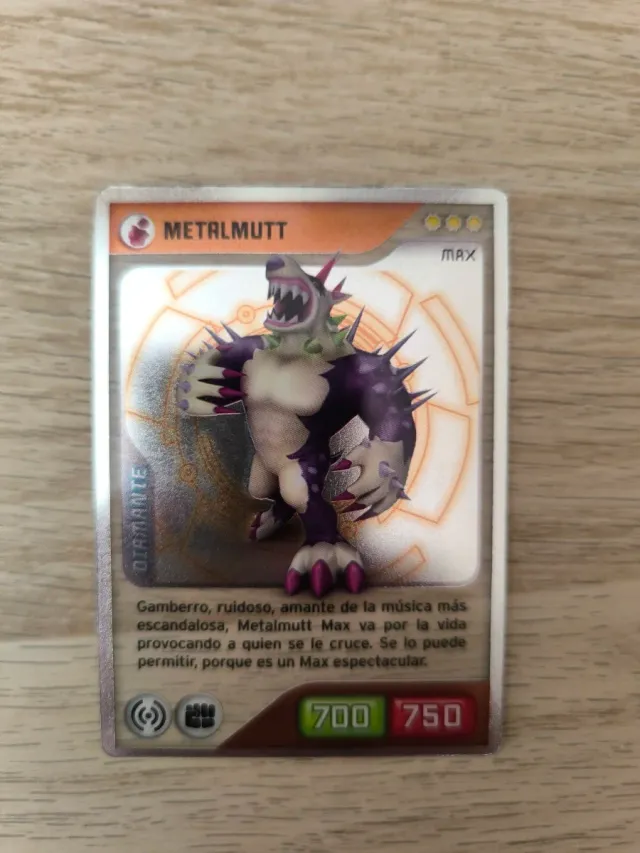 Carta Invizimals Metalmutt Max Diamante