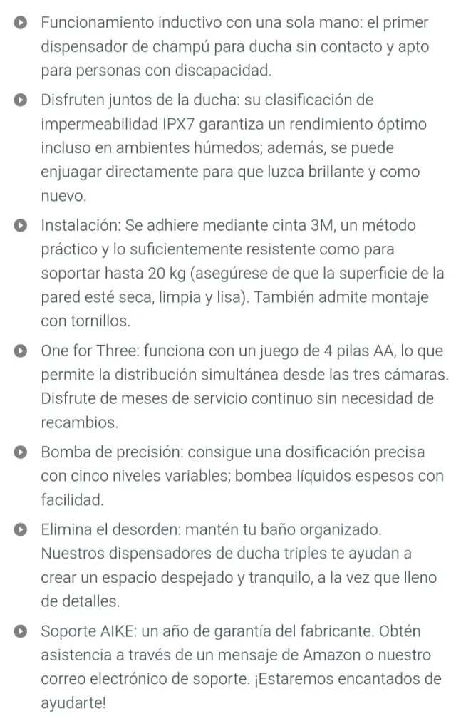 Dispensador automático triple AIKE