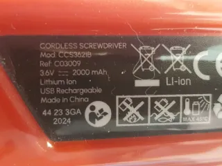 Atornillador Casals 3,6V