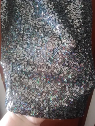 Vestido corto lentejuelas fiesta