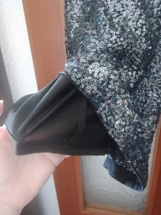 Vestido corto lentejuelas fiesta