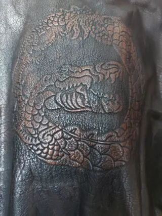 OFERTA Cazadora Biker Motera Piel +Capucha