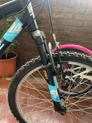 Bicicleta 24 Negra y Azul