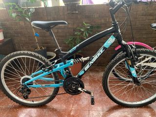Bicicleta 24 Negra y Azul