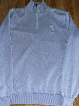 Jersey Polo Ralph Lauren Azul Media Cremallera