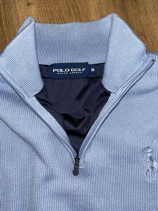 Jersey Polo Ralph Lauren Azul Media Cremallera