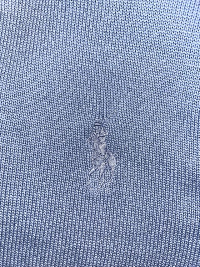 Jersey Polo Ralph Lauren Azul Media Cremallera