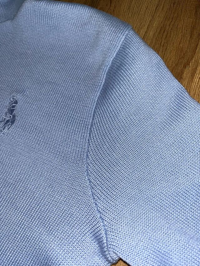 Jersey Polo Ralph Lauren Azul Media Cremallera