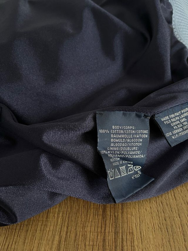 Jersey Polo Ralph Lauren Azul Media Cremallera