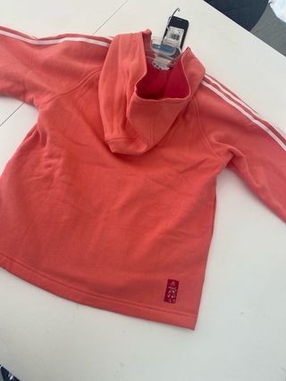 Sudadera Adidas Niña T.10 Coral