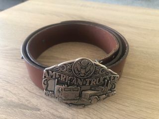 Hebilla Cinturón American Trucker Plata