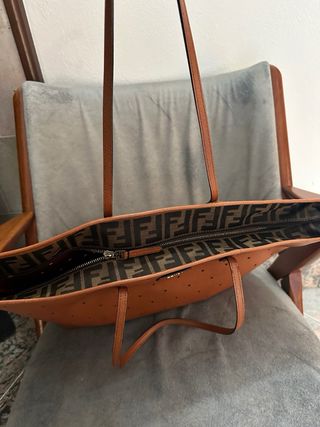 Borsa Fendi Pelle Tote Marrone