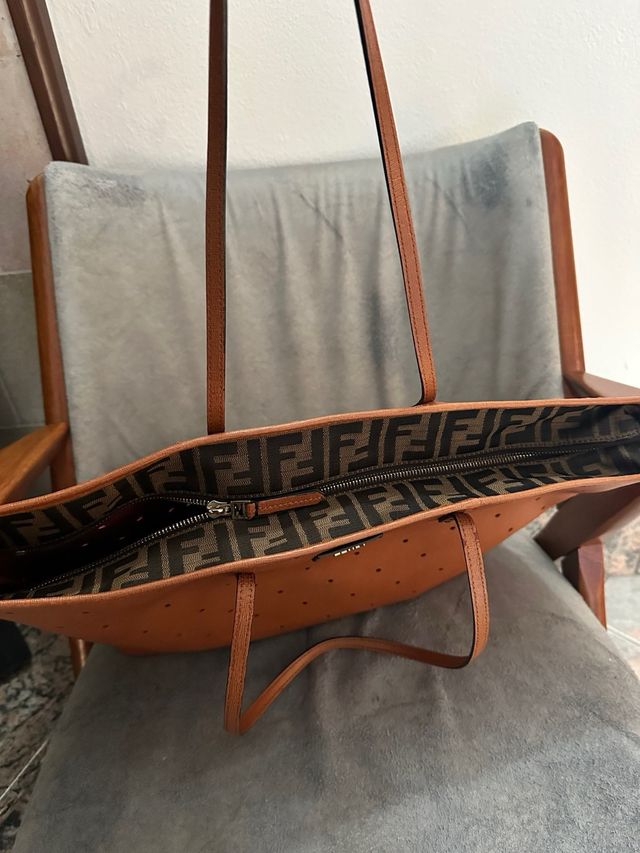 Borsa Fendi Pelle Tote Marrone