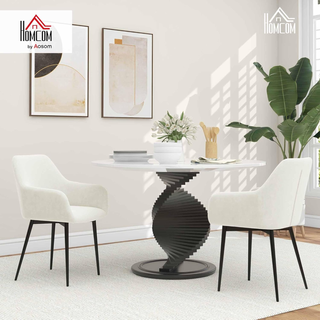 Set 2 Sedie Sala da Pranzo Imbottite in Stile Nord