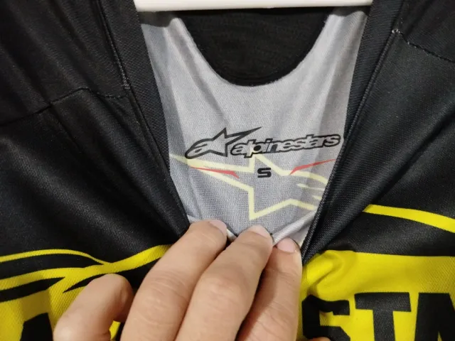 Camiseta Alpinestars Talla S Negra/Amarilla