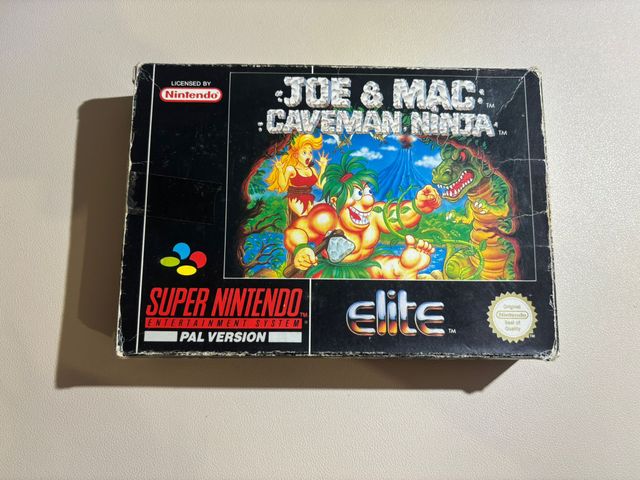 Joe & Mac SNES completo con caja y manual PAL