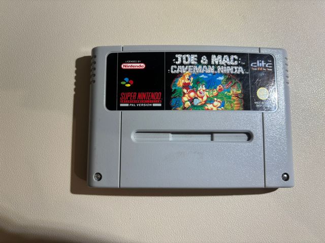 Joe & Mac SNES completo con caja y manual PAL