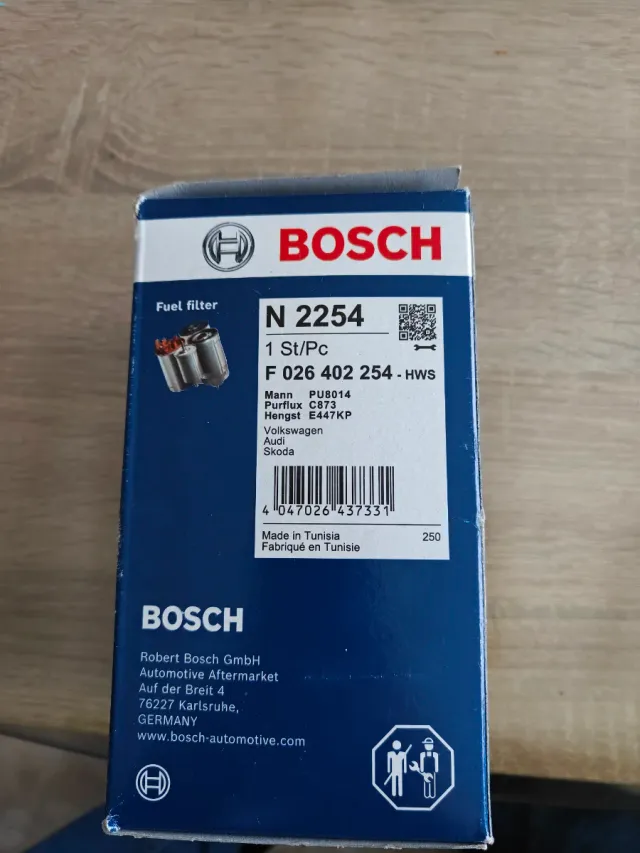 Filtro Gasoil Bosch N 2254 VAG